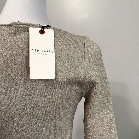 Ted Baker Cream Long Sleeve Top - Picture 7 of 14